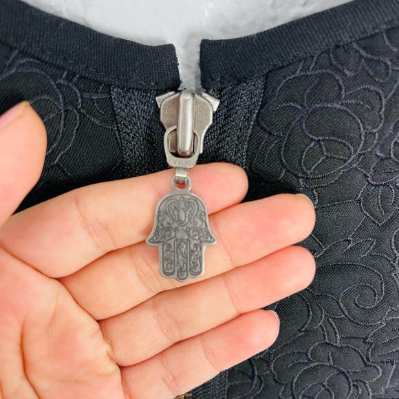 Manoush Black Roses Lace Pearl Mini Dress - Picture 9 of 9